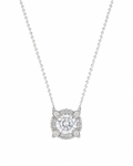 Round Halo Pendant