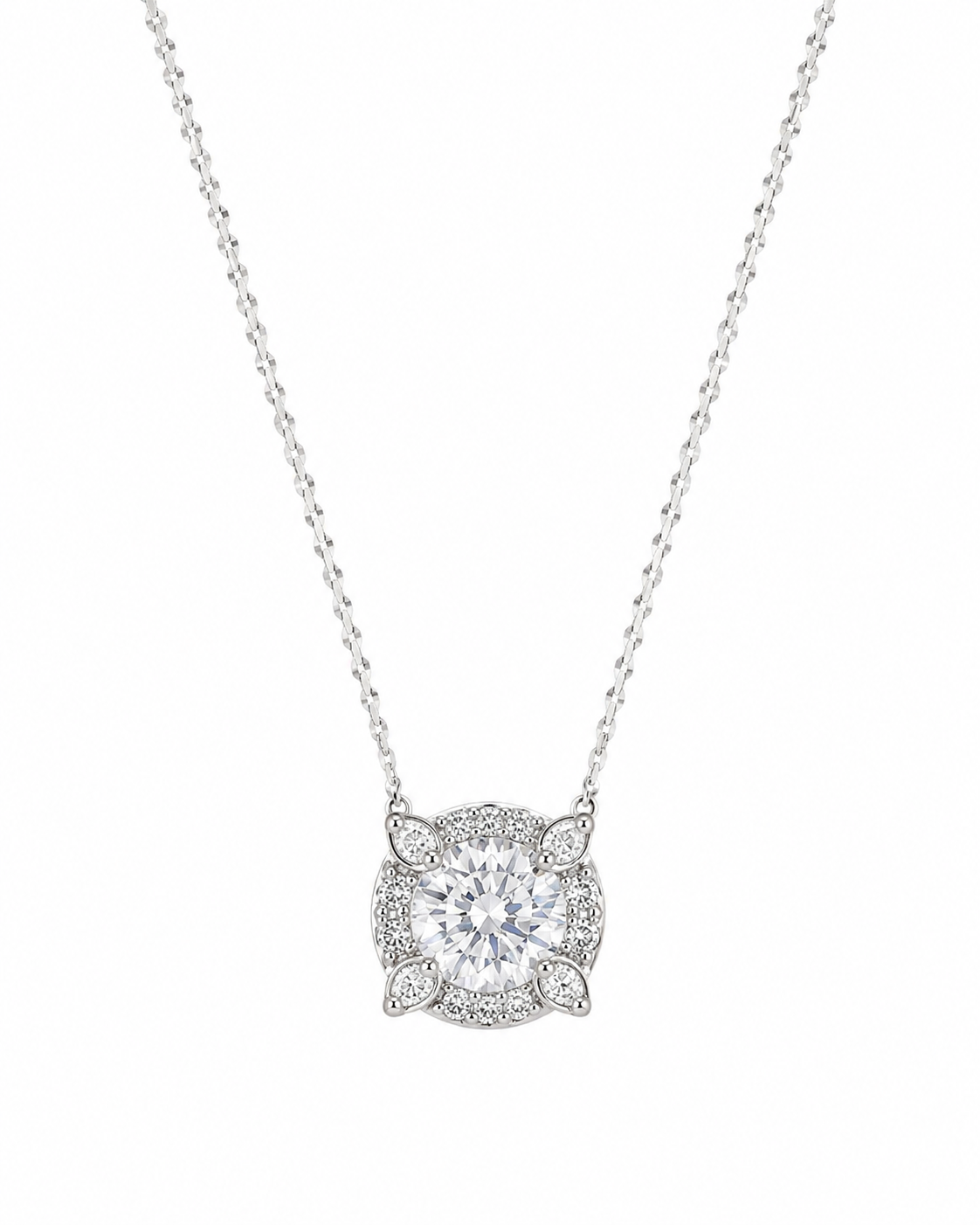 Round Halo Pendant