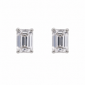 Emerald Cut Studs