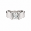 Bezel Set Princess Ring