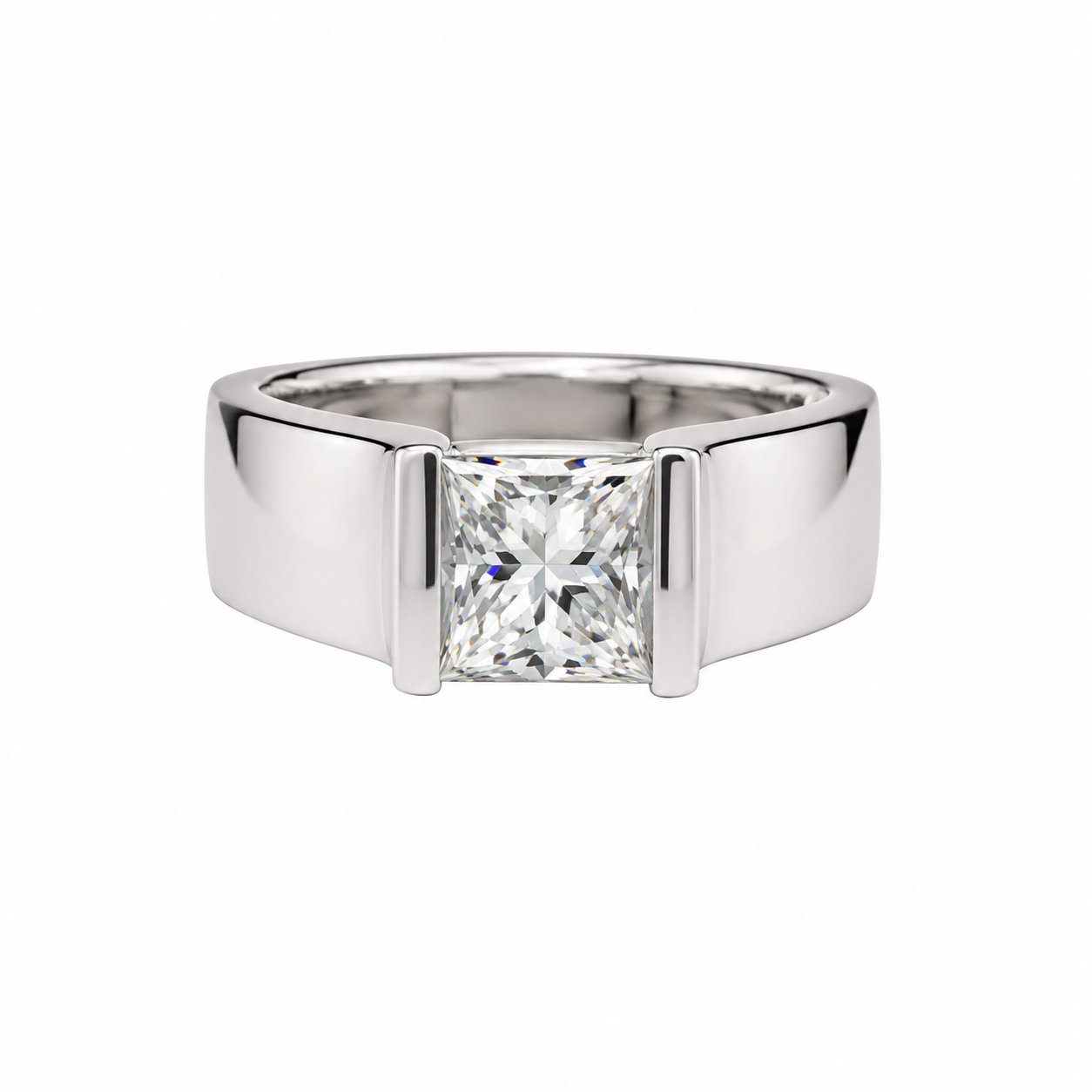 Bezel Set Princess Ring