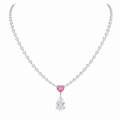 Heart Tennis Necklace