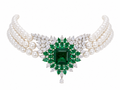 Pearl Emerald Wing Choker