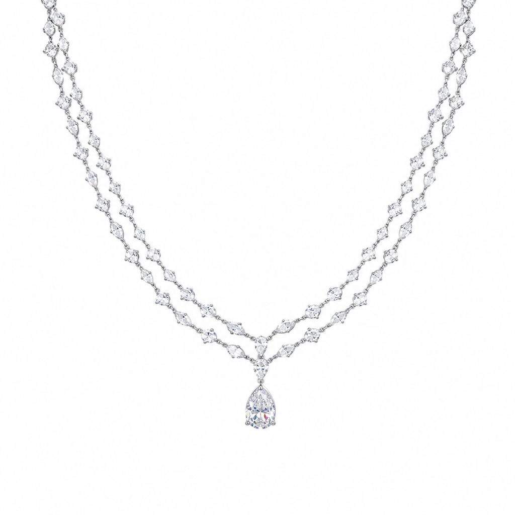 Woven Radiance Necklace in 925 sterling silver by Myraé
