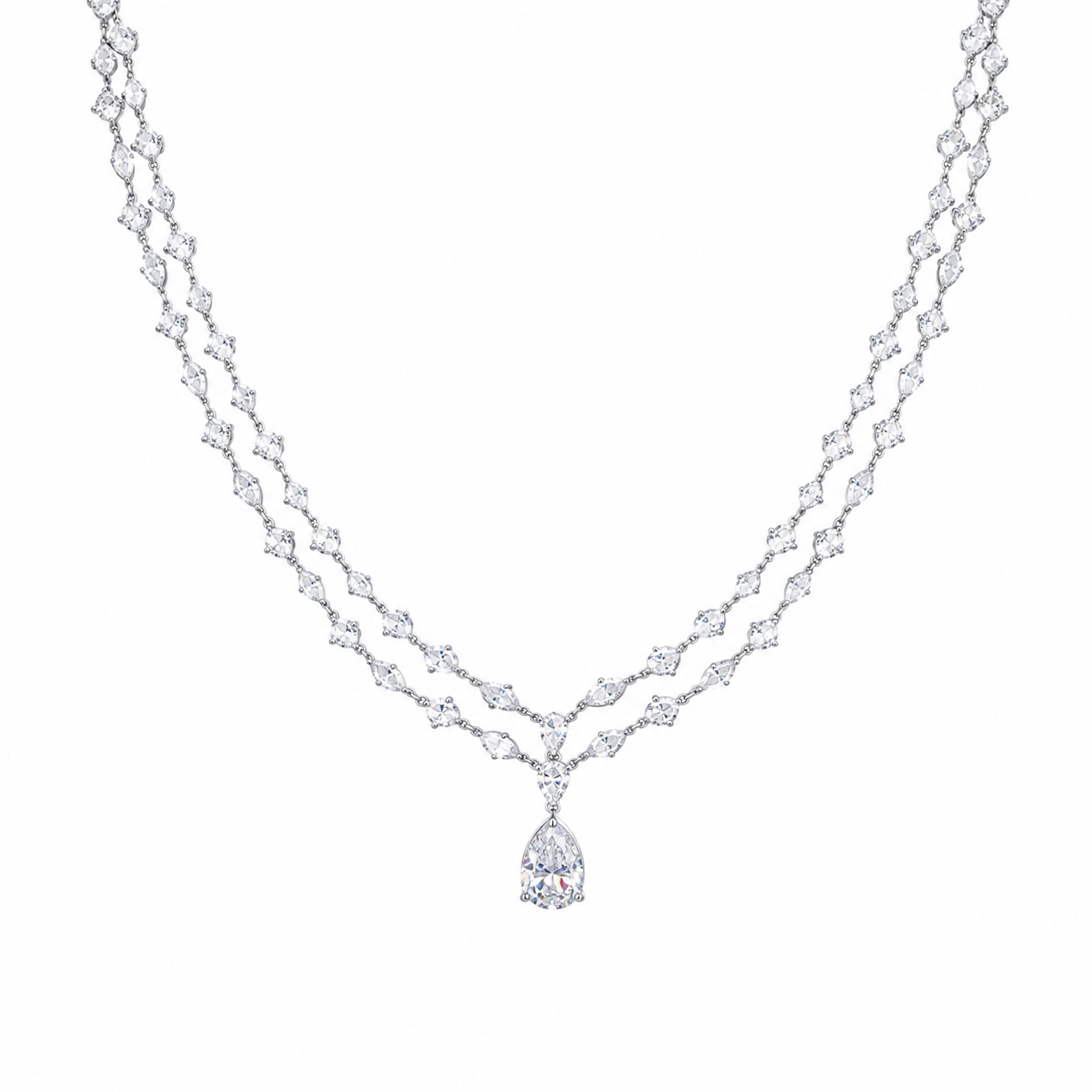 Woven Radiance Necklace in 925 sterling silver by Myraé
