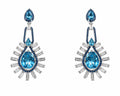 Sunburst Topaz Drop Earrings in 925 sterling silver by Myraé