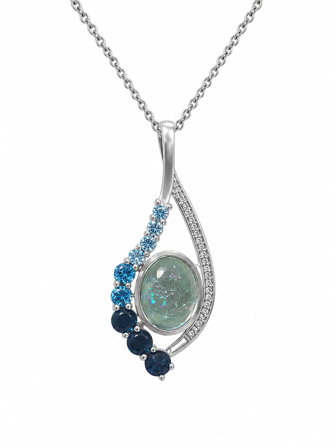 Opal Teardrop Ombre Pendant