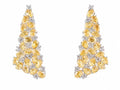Citrine Cascade Drop Earrings in 925 sterling silver by Myraé
