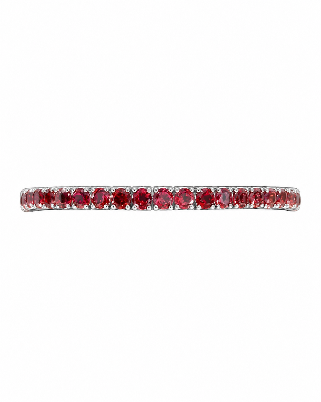 Ruby Line Tennis Bracelet in 925 sterling silver by Myraé