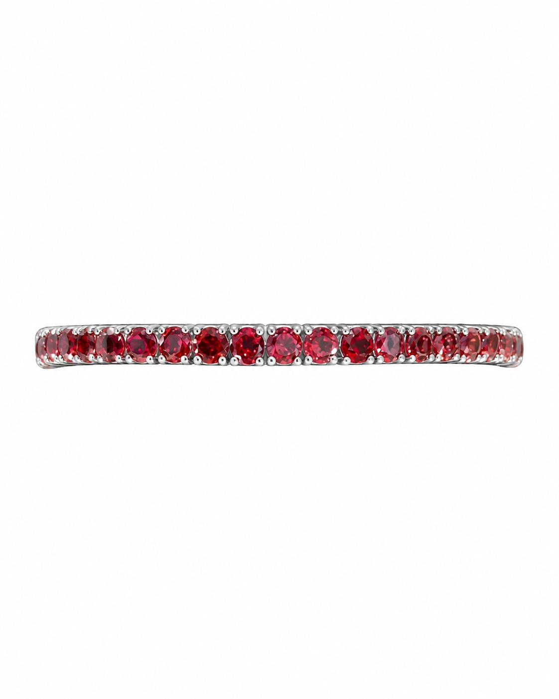 Ruby Line Tennis Bracelet in 925 sterling silver by Myraé