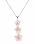 Blush Pearl Flower Trio Pendant