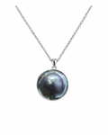 Grey Pearl Solitaire Pendant