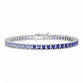 Sapphire Ombre Tennis Bracelet in 925 sterling silver by Myraé