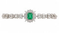 Emerald Halo Centre Bracelet