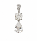 Two-Stone Drop Pendant
