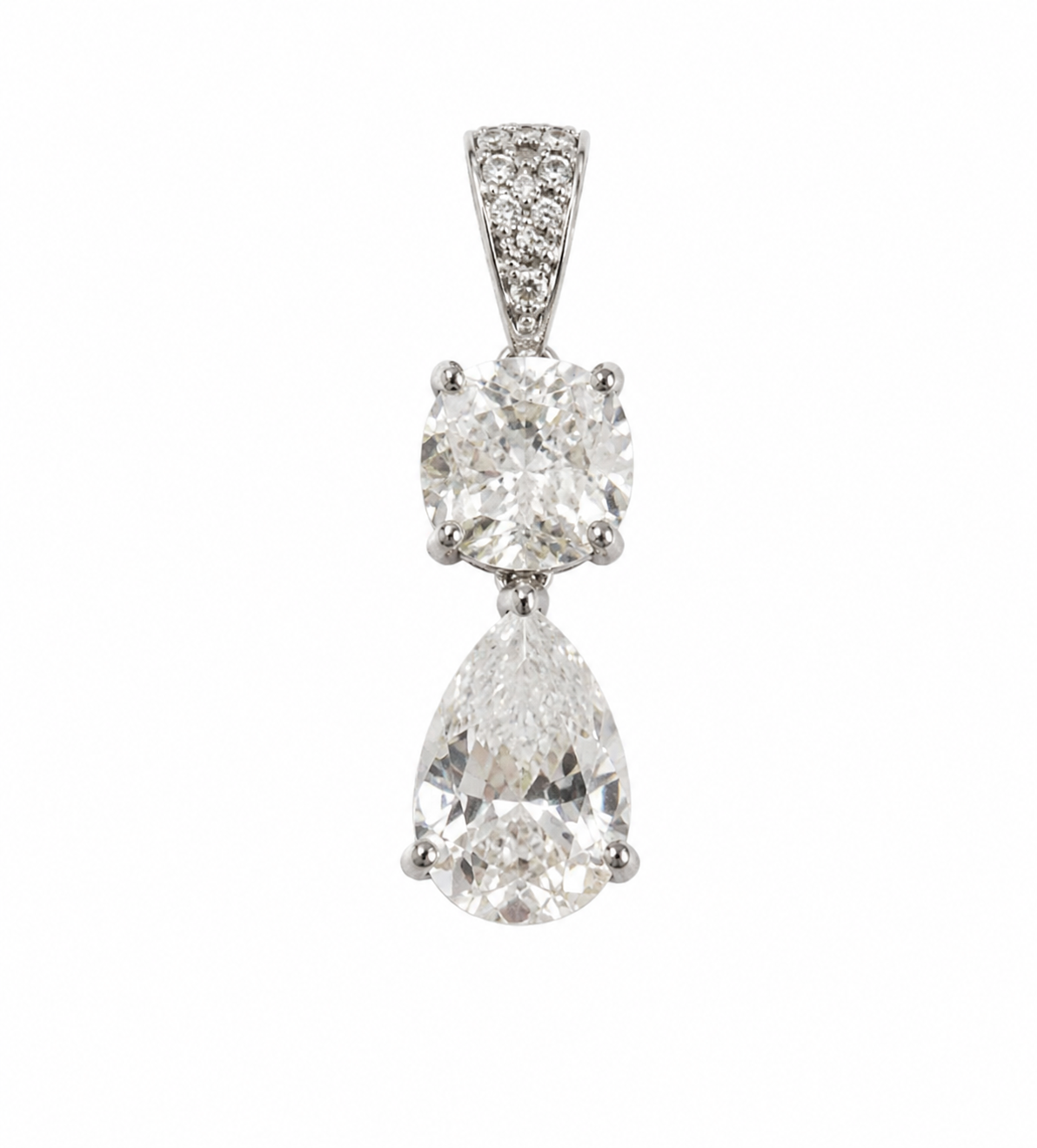 Two-Stone Drop Pendant
