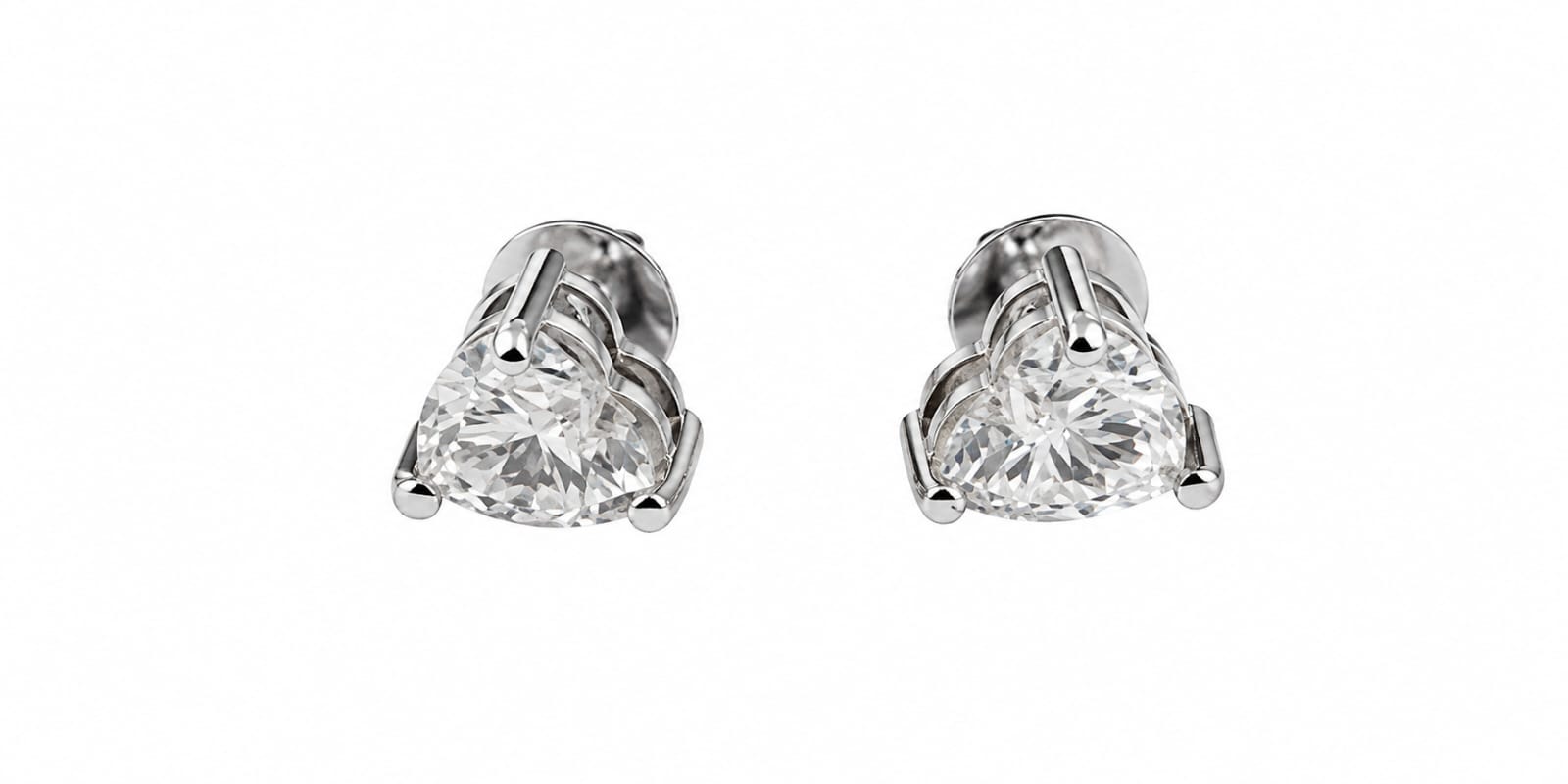 Signature Heart Studs in 925 sterling silver by Myraé