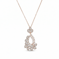 Heritage Paisley Pendant – Silver Moissanite Paisley Pendant – Myraé