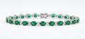 Heritage Emerald Tennis Bracelet – Silver Emerald Moissanite Bracelet – Myraé