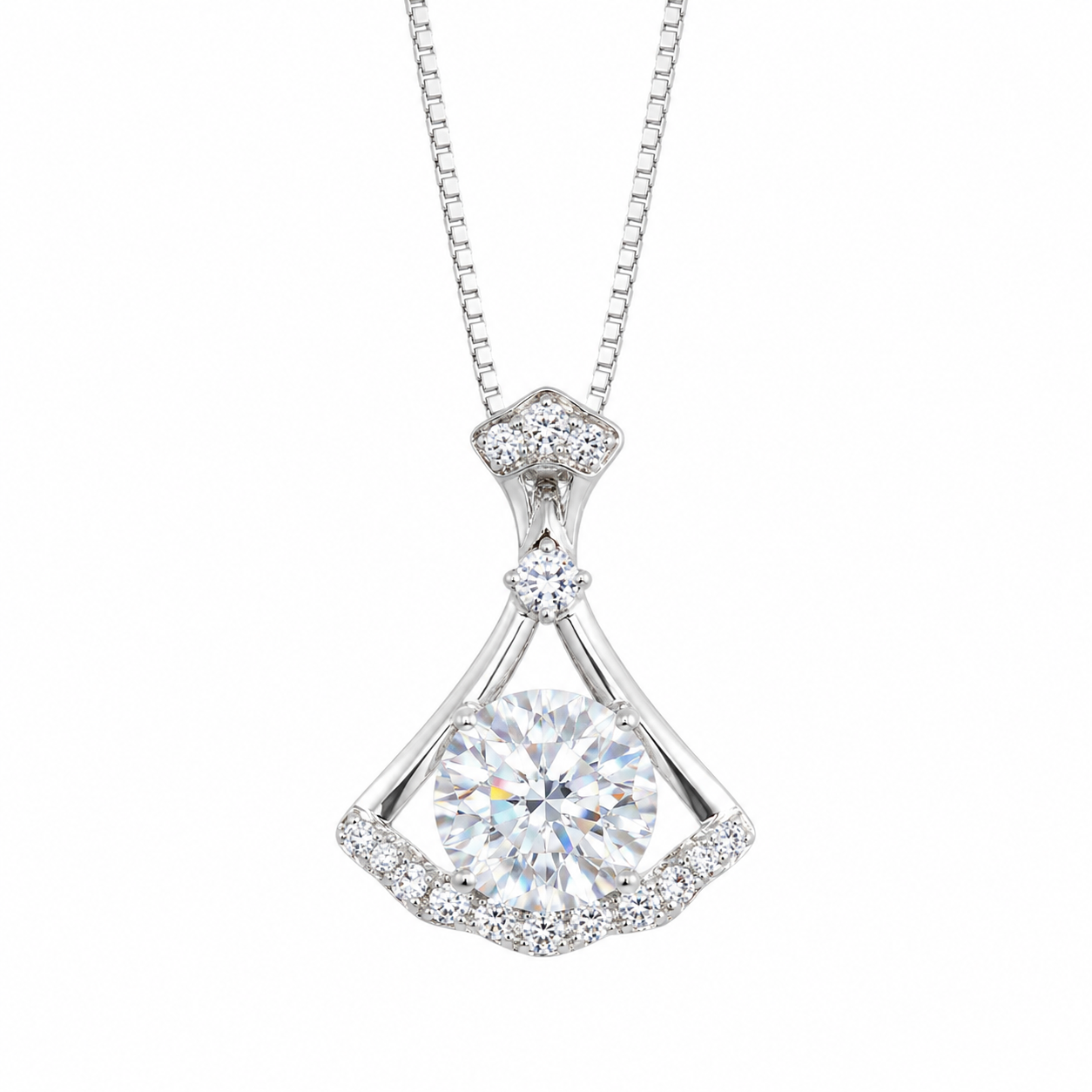 Silver Keystone Pendant – Myraé