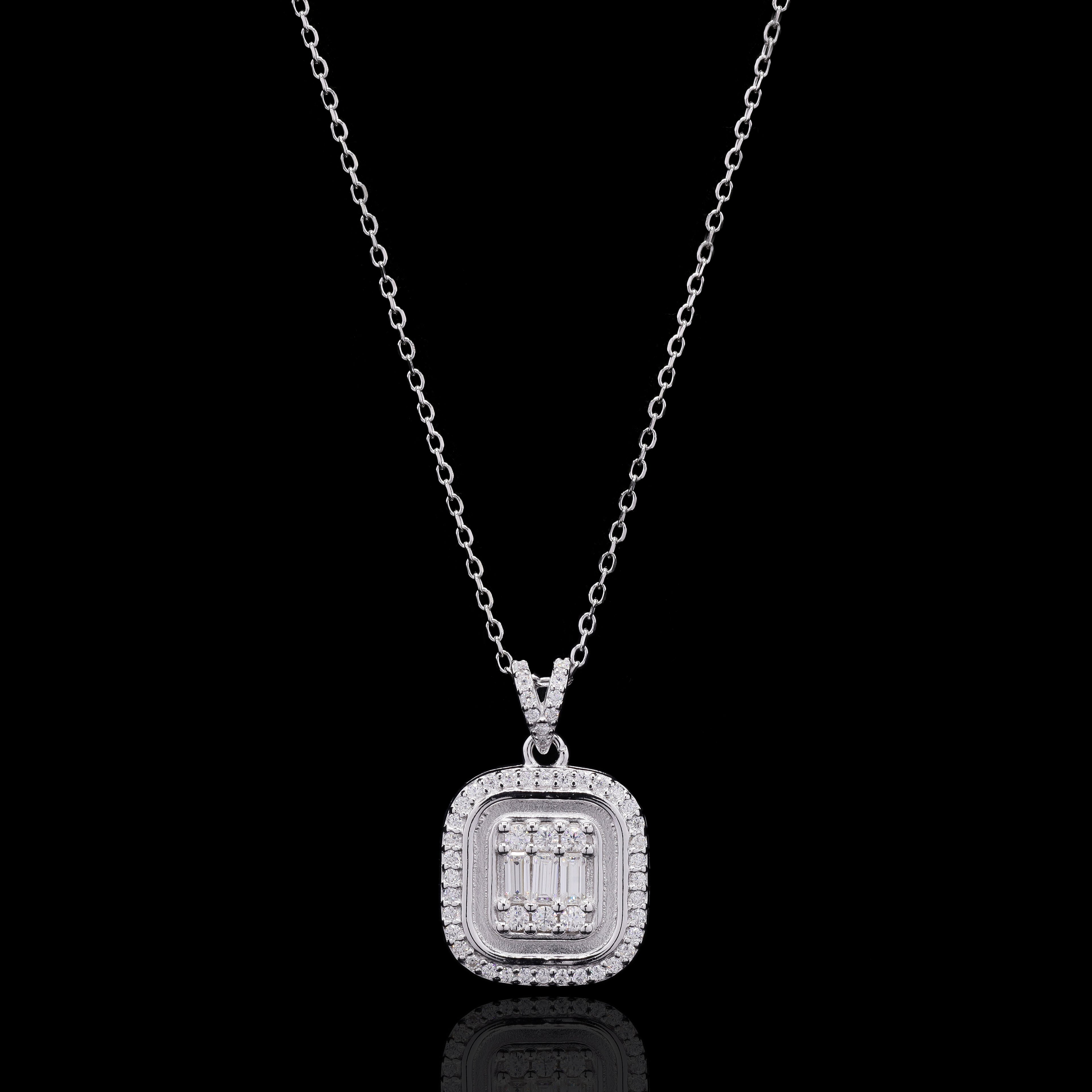 Cushion Halo Pendant