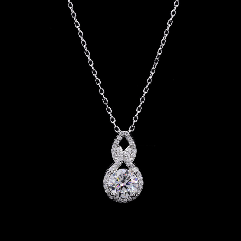 Infinity Halo Pendant, alternate angle