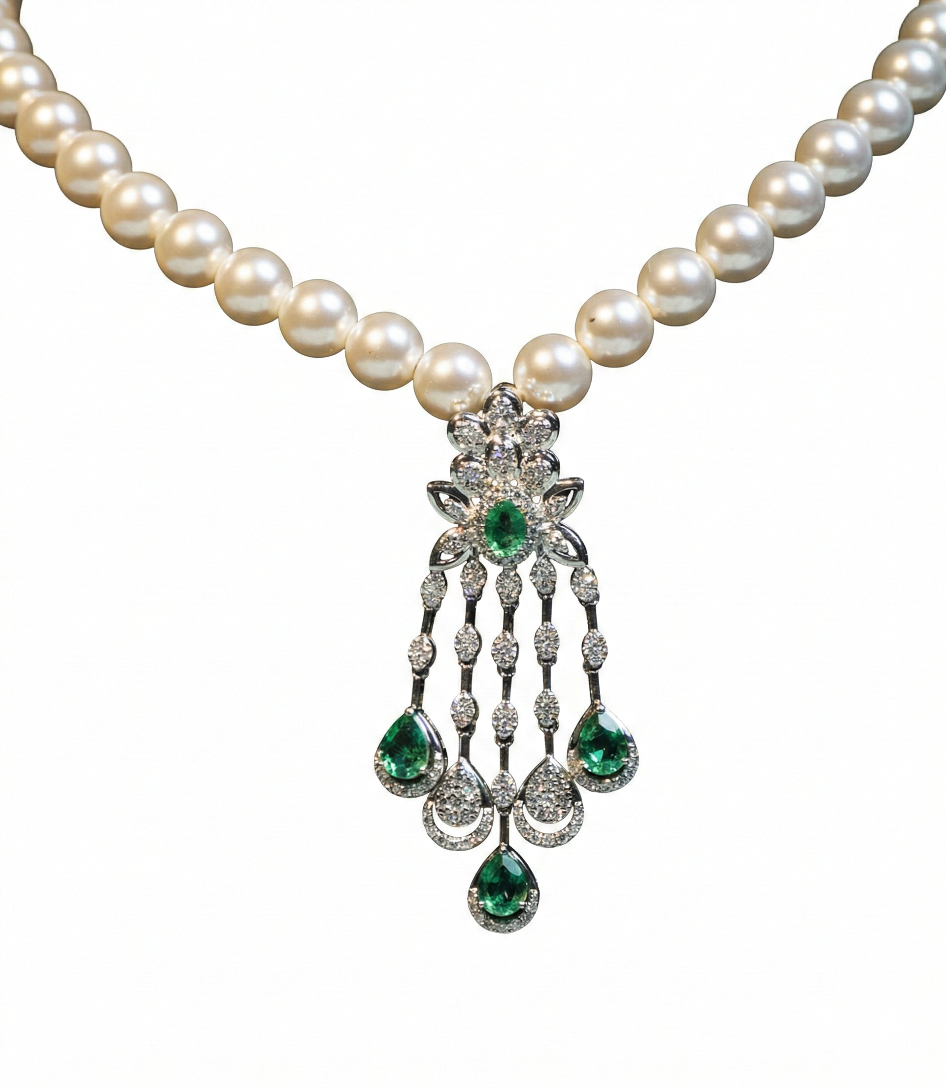 Silver Grandfall Pendant Set
